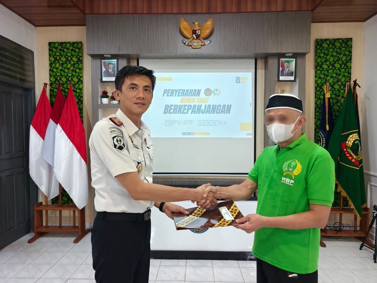 Wujud Pelayanan Pemasyarakatan, Lapas Tanjung Pandan Berikan Remisi Sakit Berkepanjangan kepada Warga Binaan